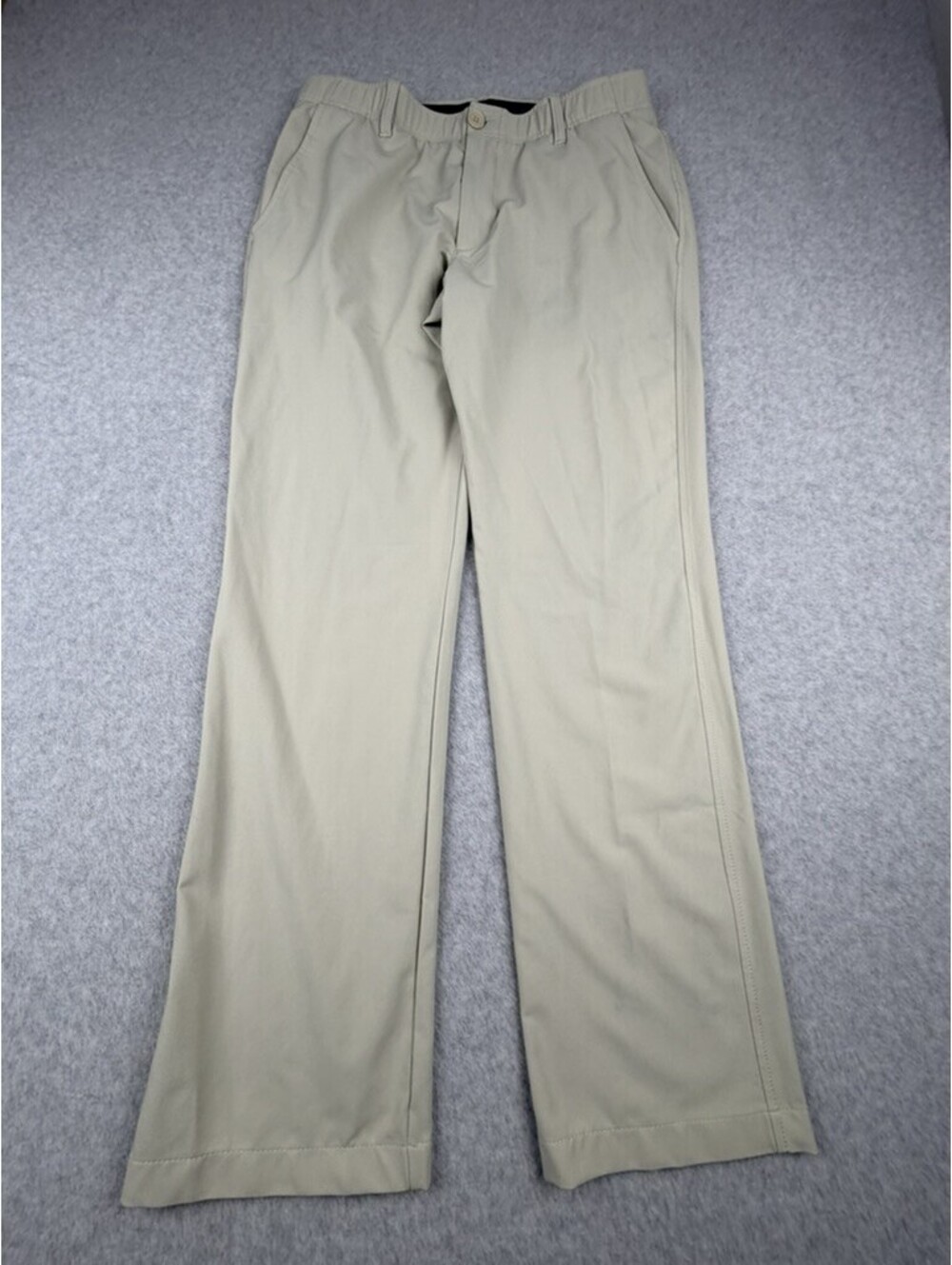 Under‎ Armour Mens Performance Golf Pants W32 L30 Khaki Stretch Flat Front